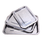 Wholesale Eco-Friendly Stainless Steel Square Rectangle Tray Dish for Buffet D...