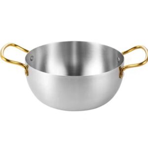 Hot Sale Gold Stainless Steel Hot Pot Instant Korean Style Seafood Ramen Pots ...