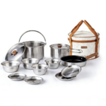 Hot Sale Portable Stainless Steel 7-Piece Cookware Set with Non-Stick Coating ...
