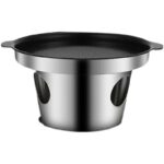 Japanese Style Outdoor Camping Alcohol Stove Yakiniku Stainless Steel Non-stic...